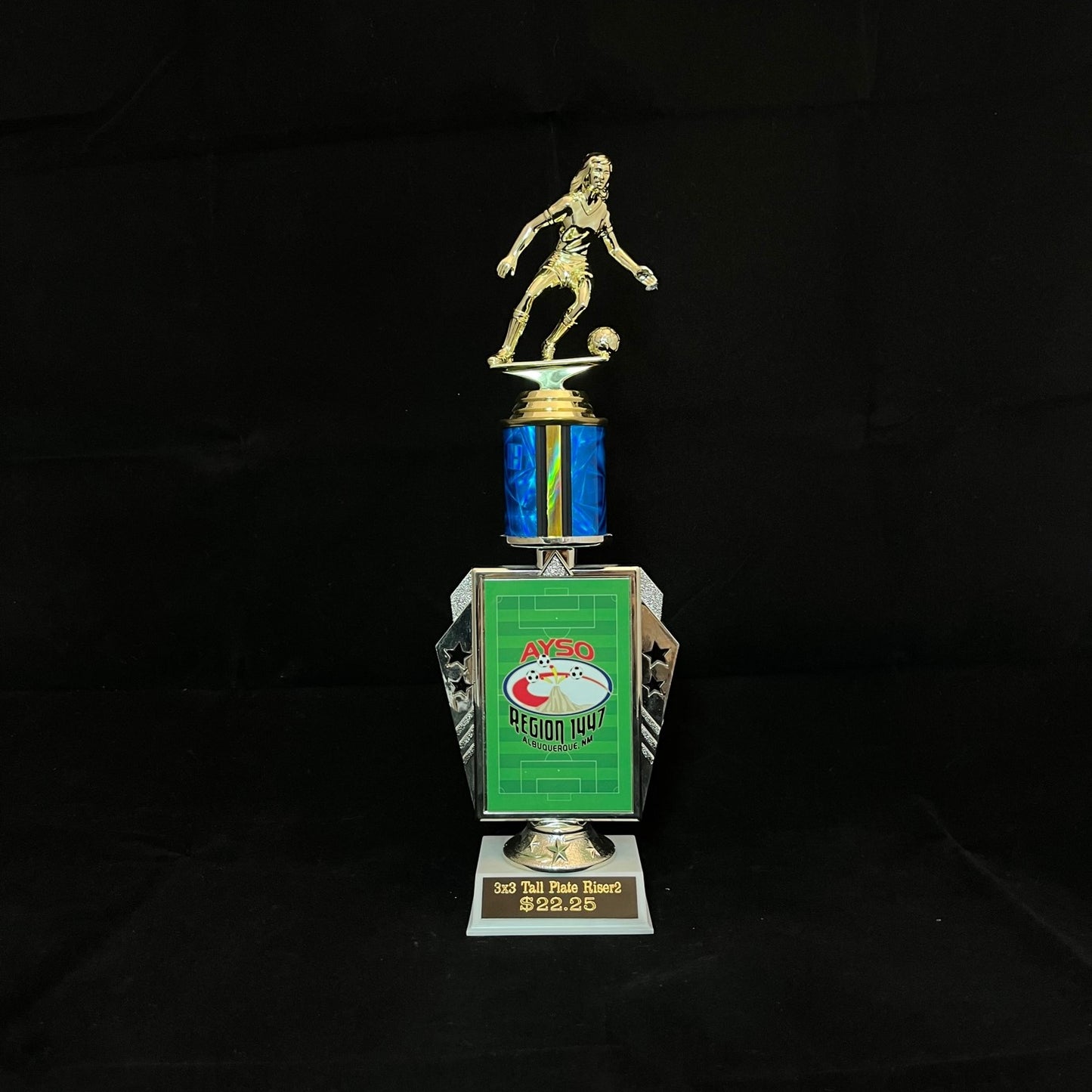 3x3 Tall Plate Riser2 Trophy