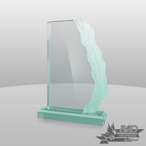Wave-Length (Vertical) Acrylic Award - Jade