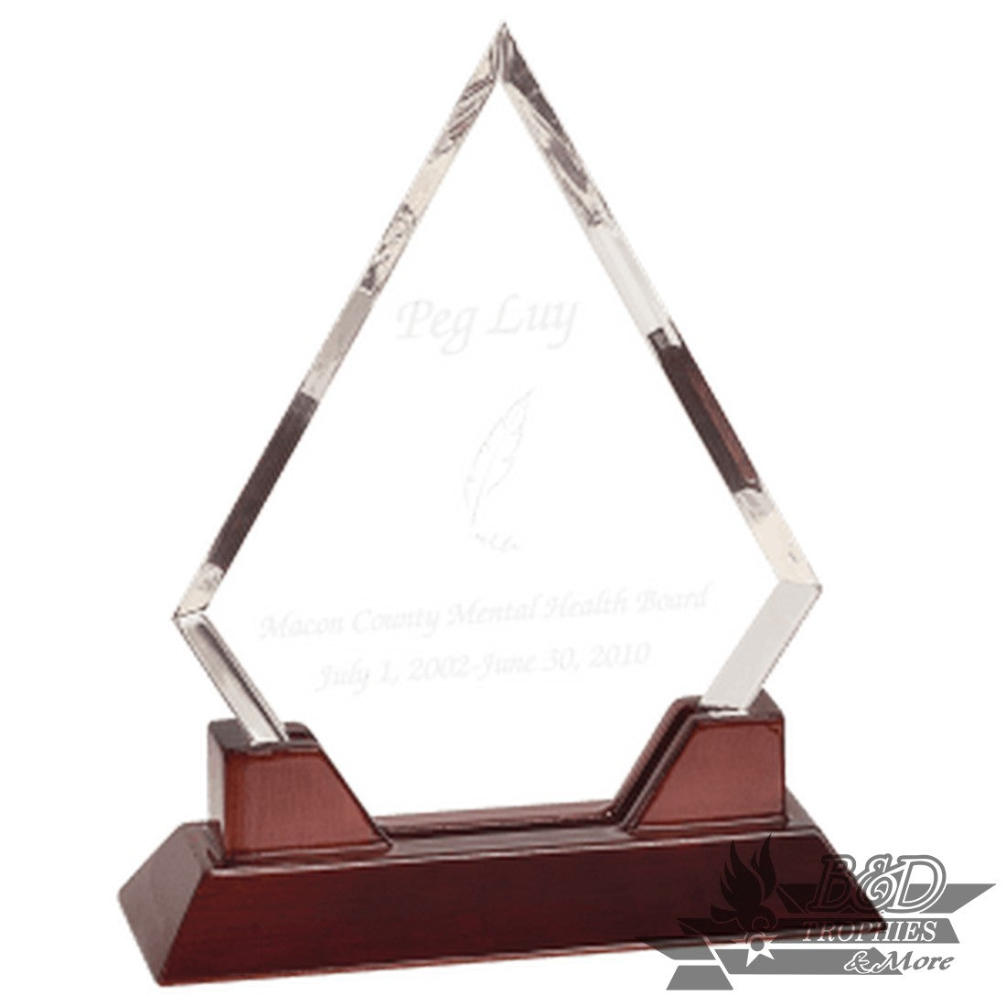 Diamond Prestige Acrylic with Rosewood Piano Finish Base