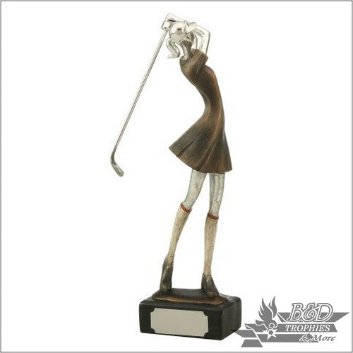 Abstract Golf Figure - Female