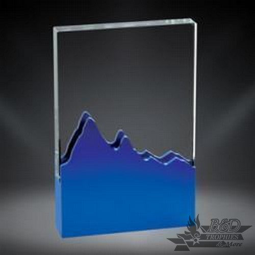 Elevation Glass Award - Blue