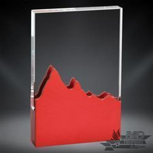 Elevation Glass Award - Red