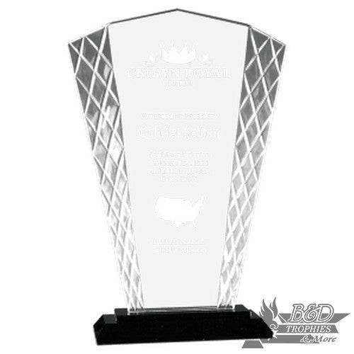 Clear Fan Accent on Black Base