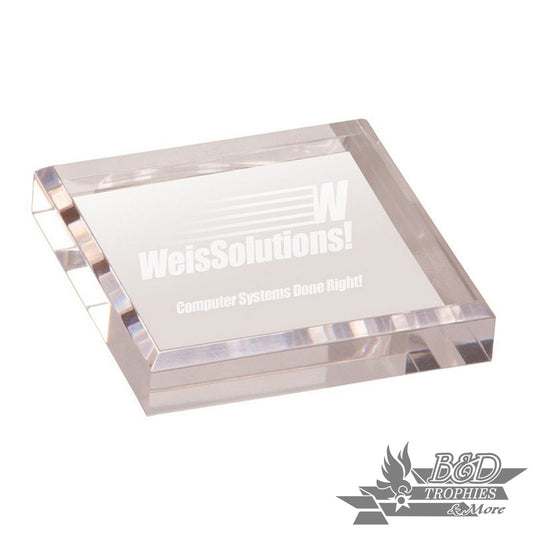 Clear Acrylic Award - Paperweight
