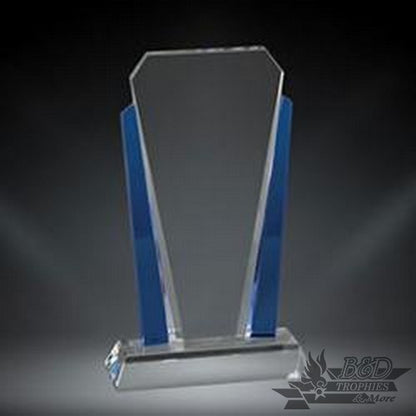 Bethesda Crystal Award on Clear Base - Blue