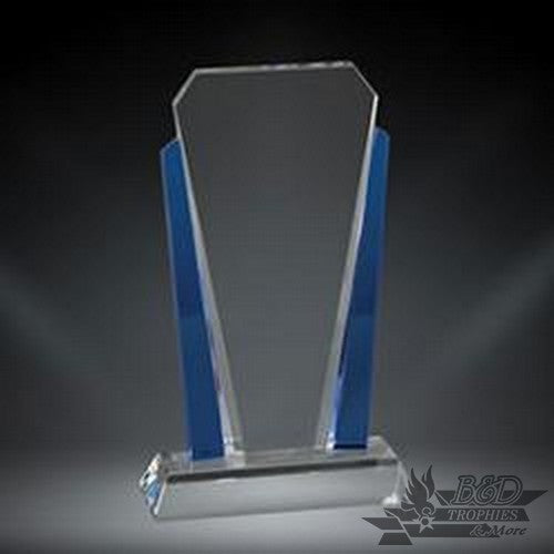 Bethesda Crystal Award on Clear Base - Blue