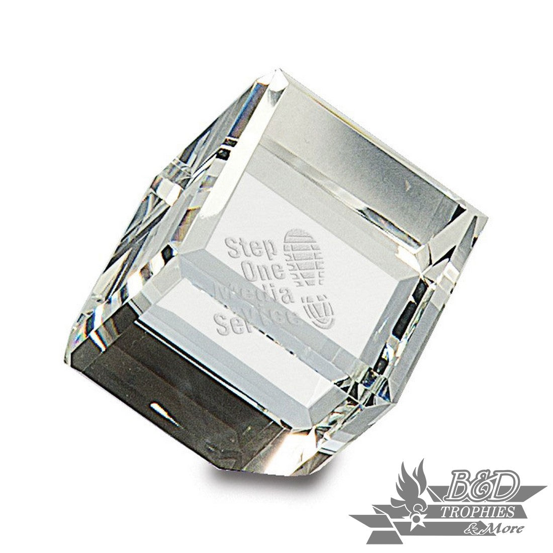 Crystal Cube Award - 2 3/4"(H) x 2"(W)