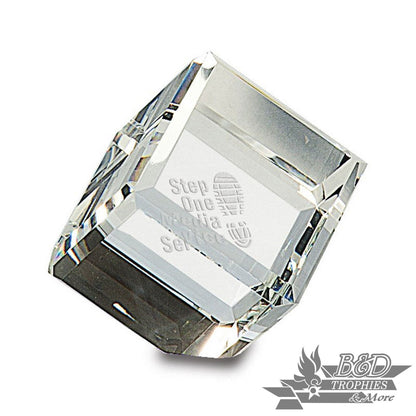 Crystal Cube Award - 2 3/4"(H) x 2"(W)