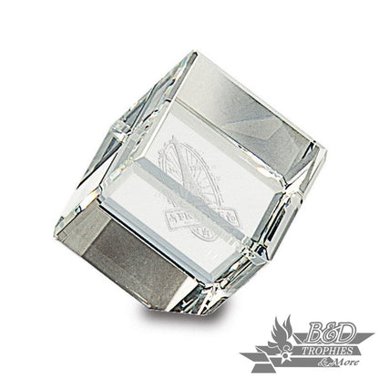 Crystal Cube Award - 2 1/4"(H) x 1 1/2"(W)