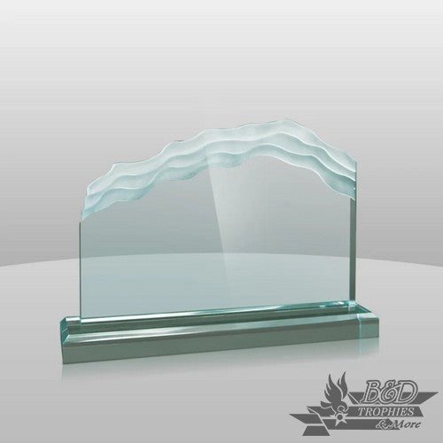 Wave-Length (Horizontal) Acrylic Award - Jade