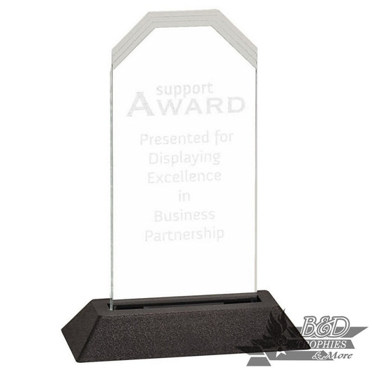 Pop-In Acrylic Award - Frosted Corner - Clear
