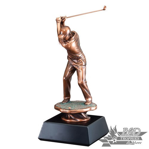 Bronzed Golf Figure