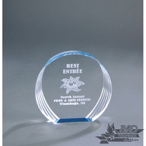 Blue Round Acrylic