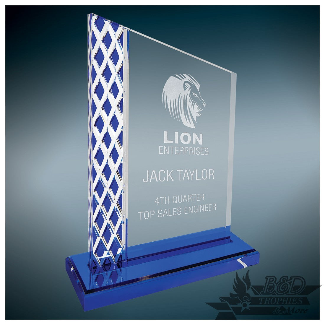 Blue Unite Diamond Ice Acrylic